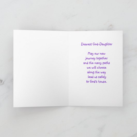 Het Doopsel van de Dochter van de god Kaart (Binnen)