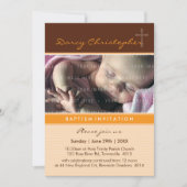 HET DOOPSEL VAN DE FOTO NODIGT: UIT: geloof 4P Kaart (Voorkant)