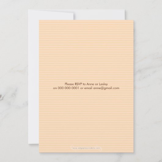 HET DOOPSEL VAN DE FOTO NODIGT: UIT: geloof 4P Kaart (Achterkant)