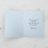 Het Doopsel van de Jongen van het doopsel dankt u Kaart (Binnen)