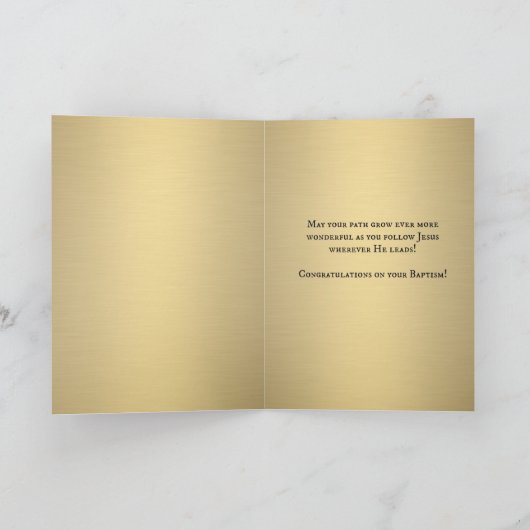 Het Doopsel w/Jesus, John van de jeugd Kaart (Binnen)