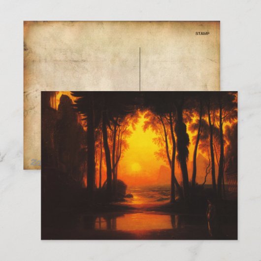 Het door Francis Danby gechanteerde kasteel Briefkaart (Voorkant / Achterkant)