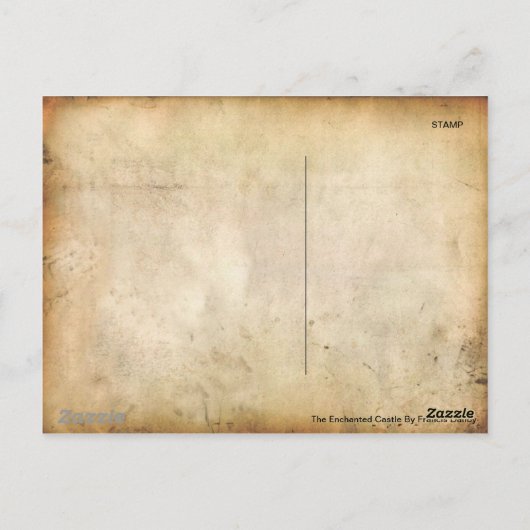 Het door Francis Danby gechanteerde kasteel Briefkaart (Achterkant)