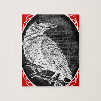 Het door Raven geïnspireerde grafische ontwerp Legpuzzel