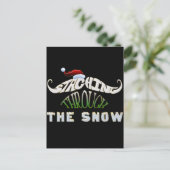 Het doorboren van de sneeuw briefkaart (Staand voorkant)