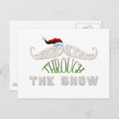 Het doorboren van de sneeuw briefkaart (Voorkant / Achterkant)