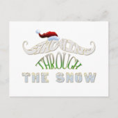 Het doorboren van de sneeuw briefkaart (Voorkant)