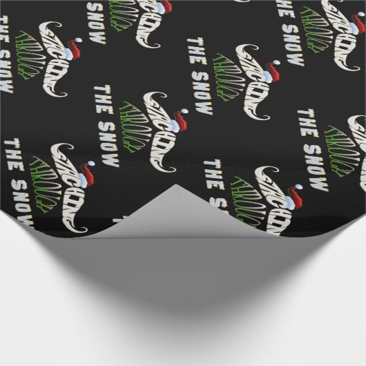 Het doorboren van de sneeuw cadeaupapier (Hoek)