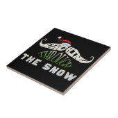 Het doorboren van de sneeuw tegeltje (Zijkant)