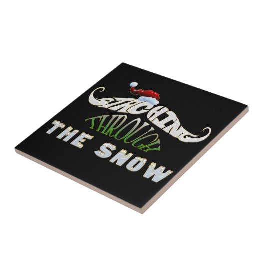 Het doorboren van de sneeuw tegeltje (Zijkant)