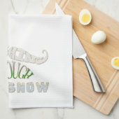 Het doorboren van de sneeuw theedoek (Quarter Fold)