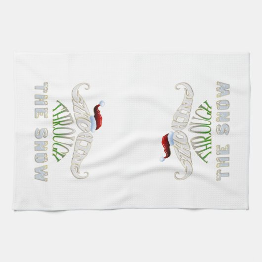 Het doorboren van de sneeuw theedoek (Horizontaal)