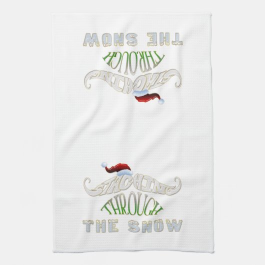 Het doorboren van de sneeuw theedoek (Verticaal)