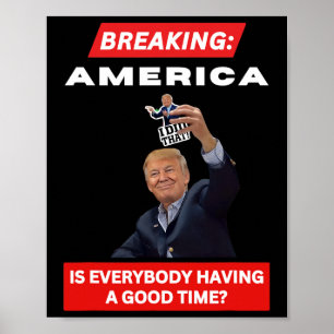 Het doorbreken van de Amerikaanse anti-Trump tarie Poster