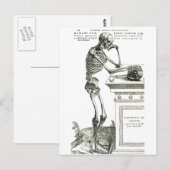 Het doordacht skelet briefkaart (Voorkant / Achterkant)