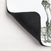 Het doordacht skelet muismat (Hoek)