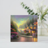 Het doorgewinterde Bed & Breakfast flat-Wenskaart (Staand voorkant)