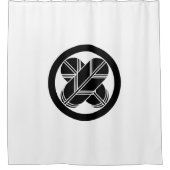 Het doorsnijden van hawkveren in de cirkel douchegordijn (Voorkant)