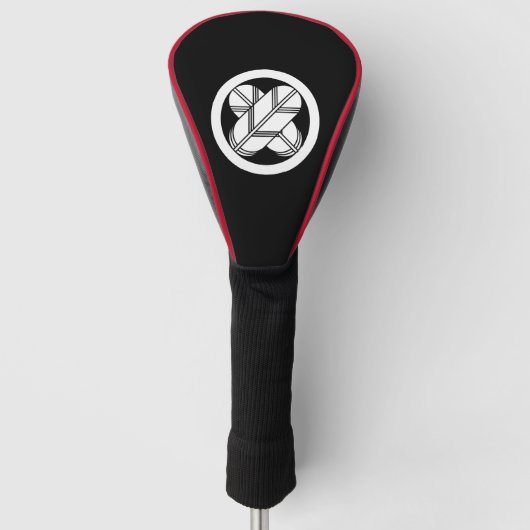 Het doorsnijden van hawkveren in de cirkel golfheadcover (Voorkant)