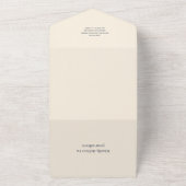 Het doorsturen van Waterverf onder het Baby shower All In One Uitnodiging (Buitenkant)