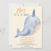 Het doorsturen van Waterverf onder het Baby shower Kaart (Voorkant)