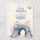 Het doorsturen van Waterverf onder het Baby shower Kaart (Voorkant)