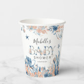 Het doorsturen van Waterverf onder het Baby shower Papieren Bekers (Achterkant)