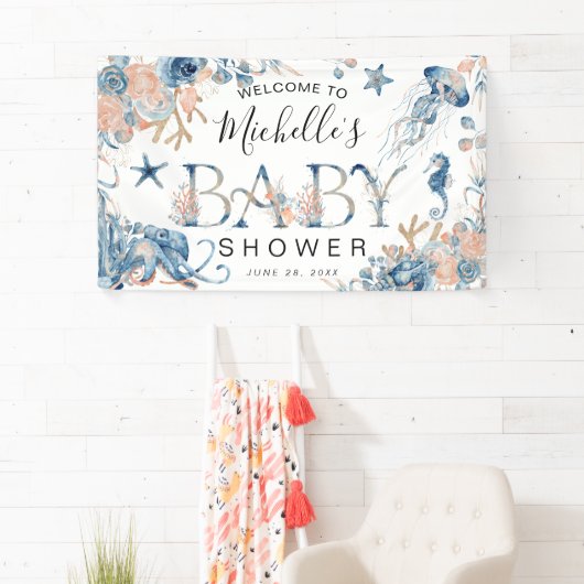 Het doorsturen van Waterverf onder het Baby shower Spandoek (Insitu)