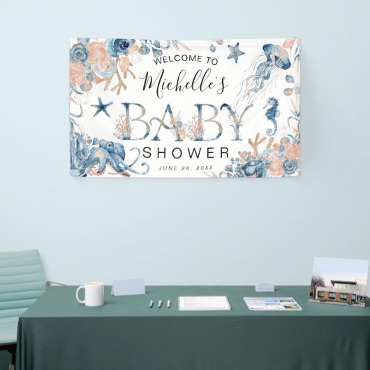 Het doorsturen van Waterverf onder het Baby shower Spandoek (Beurs)