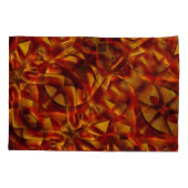 Het doorweven van verbrande oranje stropdassen, ge kussensloop (Achterkant-Links)