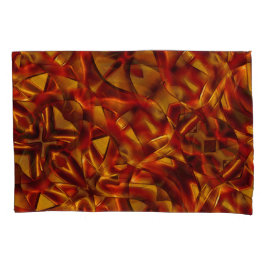 Het doorweven van verbrande oranje stropdassen, ge kussensloop