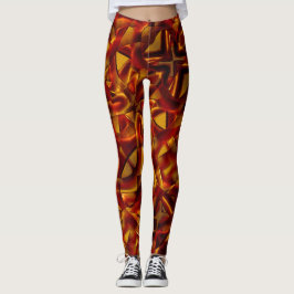 Het doorweven van verbrande oranje stropdassen, ge leggings