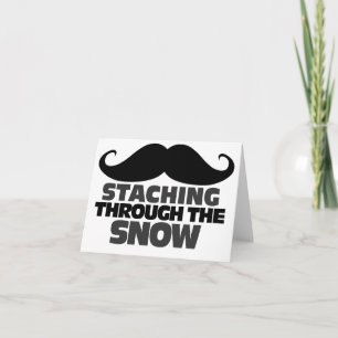 Het doorzoeken van de sneeuw feestdagen kaart