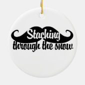 Het doorzoeken van de sneeuw keramisch ornament (Achterkant)