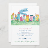 Het Dorp Adoptie Opvang IVF Baby Shower Bedankkaart (Voorkant / Achterkant)