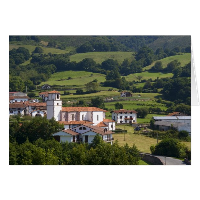 Het dorp Amaiur in de Baztan-vallei van (Voorkant Horizontaal)