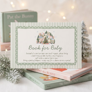 Het Dorp Baby Shower Boek Voor Baby Informatiekaartje