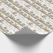 Het Dorp Baby Shower Inpakpapier (Hoek)