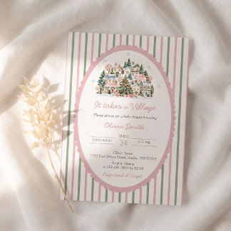Het Dorp Baby Shower Kaart