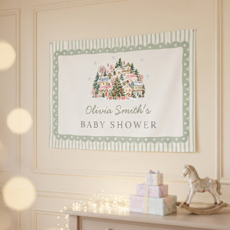 Het Dorp Baby Shower Spandoek