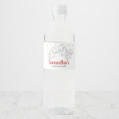 Het Dorp Baby Shower Waterfles Etiket (Voorkant)