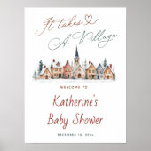 Het Dorp Baby Shower Welkom Poster (Voorkant)