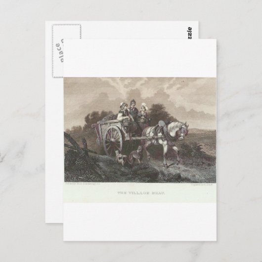 Het dorp Beau Briefkaart (Voorkant / Achterkant)