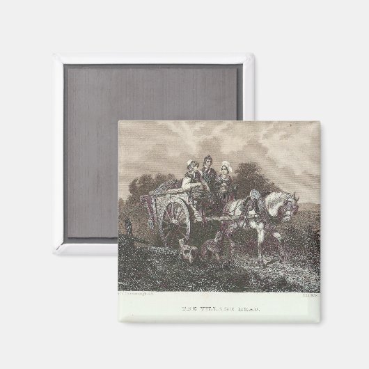 Het dorp Beau Magneet (Voorkant / Achterkant)