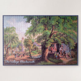 Het dorp Blacksmith Large Puzzle Legpuzzel