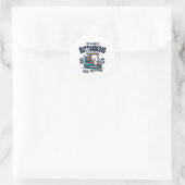 Het dorp Buttonwood golfkar ontwerp Ronde Sticker (Tas)