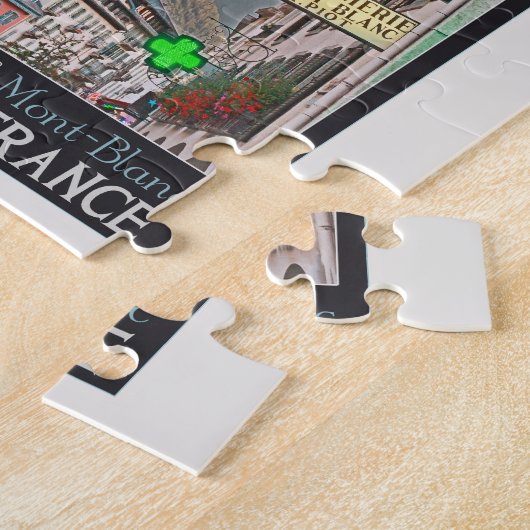 Het dorp Chamonix - BonW Legpuzzel (Zijkant)