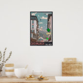 Het dorp Chamonix - BonW Poster (Keuken)