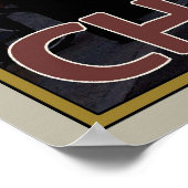 Het dorp Chamonix Poster (Hoek)