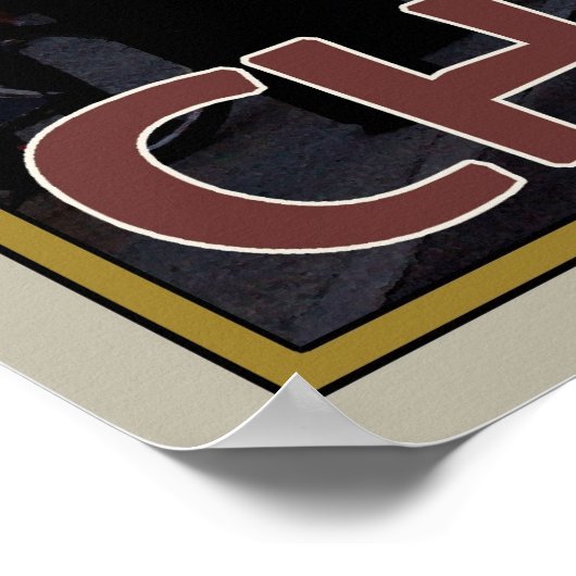 Het dorp Chamonix Poster (Hoek)